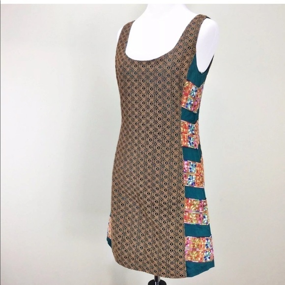 Judith March Mocha Crochet Shift Dress size large - Picture 3 of 8